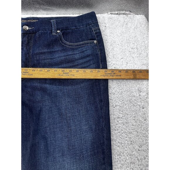 Melissa McCarthy Seven Dark Wash Slim Boot Denim Jeans Size 22 - Picture 6 of 12